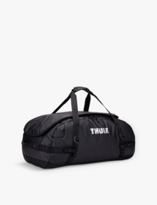 Shop Thule Chasm Branded-print Recycled-polyester Duffel Bag 70l Black