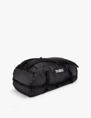 Thule Black Chasm Branded-print Recycled-polyester Duffel Bag In Black