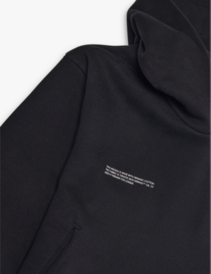 PANGAIA: 365 text-print cotton hoody 3-12 years