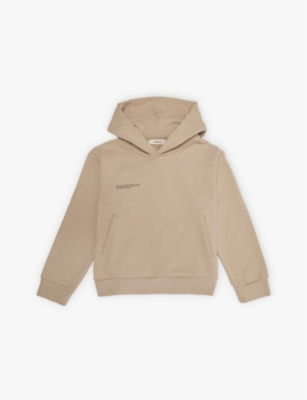 PANGAIA: 365 text-print organic-cotton hoody 3-12 years