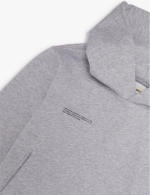 PANGAIA: 365 text-print organic-cotton hoody 3-12 years