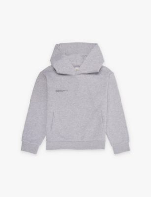 PANGAIA: 365 text-print organic-cotton hoody 3-12 years