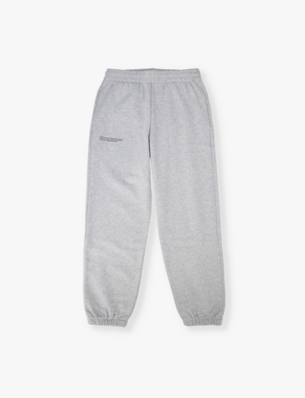 Drawstring-waistband text-print organic cotton-jersey jogging bottoms 3-12 years