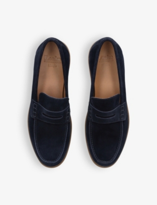 LOAKE: Lucca suede penny loafers