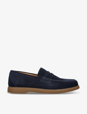LOAKE: Lucca suede penny loafers