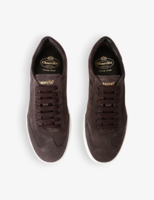 CHURCH'S: Largs suede low-top trainers