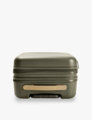 Briggs & Riley Sympatico Essential Four-wheel Expandable Shell Cabin Suitcase 56cm In Olive