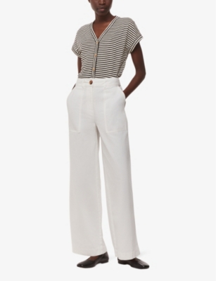 WHISTLES: Jilly relaxed-fit striped cotton top