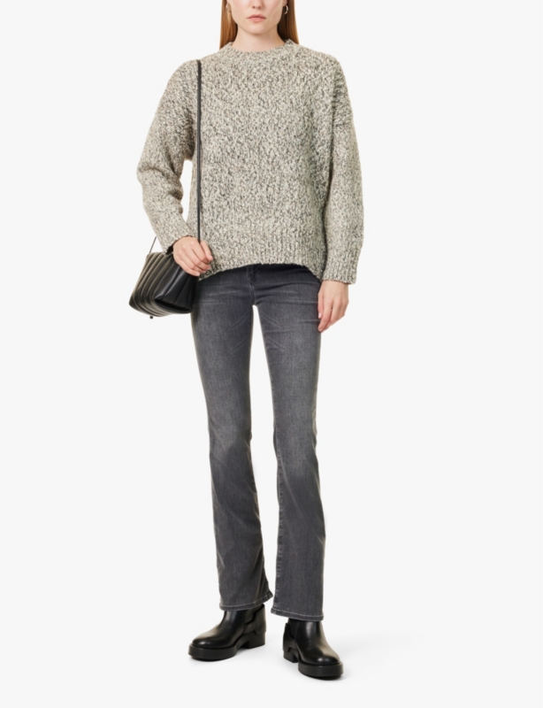 Legging Bootcut straight-leg mid-rise denim-blend jeans