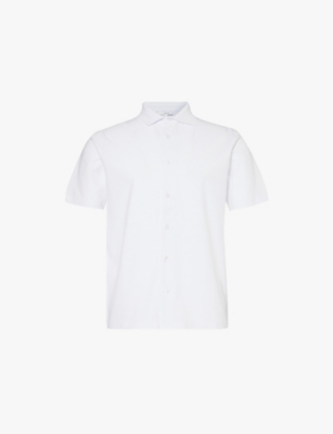 ARNE: Short-sleeved regular-fit stretch-cotton shirt