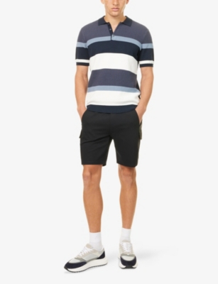 ARNE: Hybrid flap-pocket stretch-woven jersey shorts