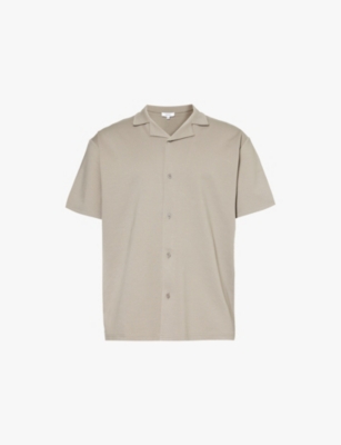 ARNE: Short-sleeved relaxed-fit stretch-woven shirt