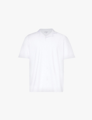 ARNE: Short-sleeved relaxed-fit stretch-woven shirt