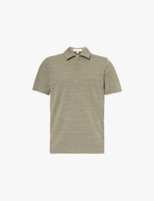 Cavour half-zip knitted polo shirt