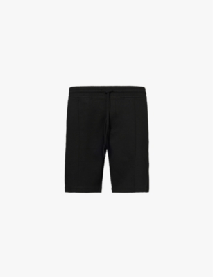 Interlock drawstring-waist stretch-woven jersey shorts