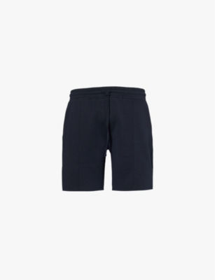 Interlock drawstring-waist stretch-woven jersey shorts