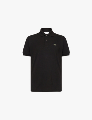 LACOSTE: Logo-embroidered classic-fit cotton-piqué polo shirt