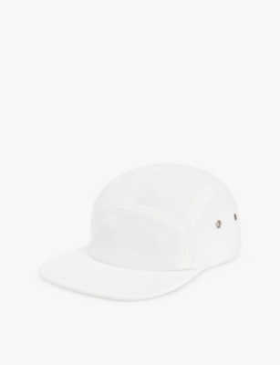 Shop Lacoste Mens White Logo-appliqué Cotton-twill Baseball Cap