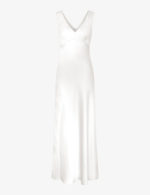 OMNES: Marilyn cut-out sleeveless recycled-polyester maxi dress