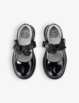 LELLI KELLY: Kids' Mia bow-embellished patent-leather school shoes