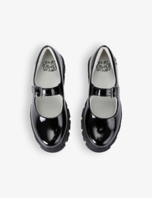 LELLI KELLY DS' MADELINE PATENT-LEATHER SCHOOL SHOES BLACK EUR 34 / 2 UK 