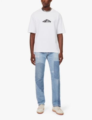 Shop Dsquared2 Mens  New Icon Logo-print Regular-fit Cotton-jersey T-shirt In White