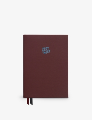 PAPIER: Plot Twist premium leather lined notebook