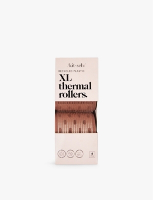 Kitsch Terracotta Xl Thermal Hair Rollers Pack Of Four In Terracotta