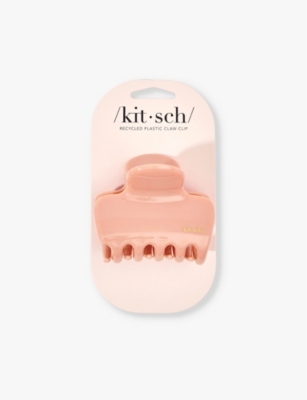 Kitsch Rosewood Puffy Recycled-plastic Claw Clip In Rosewood
