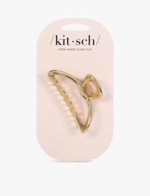 KITSCH: Open-frame metal hair claw-clip