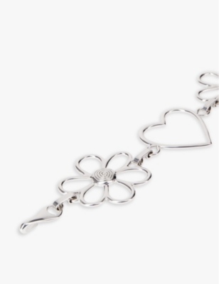 THE KOOPLES: Heart and flowers chain belt