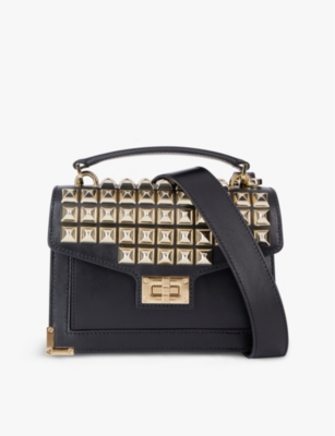 THE KOOPLES: Emily spike-embellished leather shoulder bag