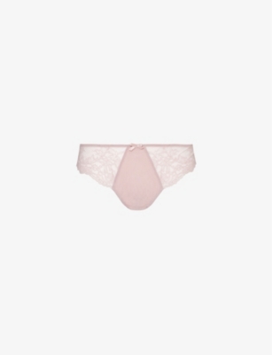 PANACHE: Ana mid-rise stretch-lace thong