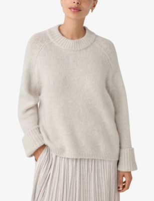 THE WHITE COMPANY: Relaxed-Fit Round-Neck Knitted Jumper