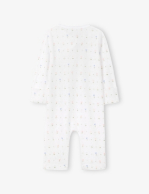 THE LITTLE WHITE COMPANY: Love Bud Pointelle 1.0 Tog Cotton Sleeping Bag 18-36 Months