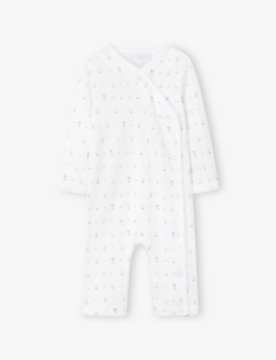 THE LITTLE WHITE COMPANY: Love Bud Pointelle 1.0 Tog Cotton Sleeping Bag 18-36 Months