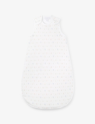 THE LITTLE WHITE COMPANY: Pointelle Cotton Sleeping Bag 0-6 Months