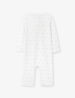THE LITTLE WHITE COMPANY: Love Bud Pointelle 1.0 Tog Cotton Sleeping Bag 6-12 Months