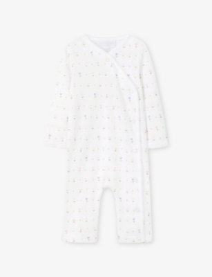 THE LITTLE WHITE COMPANY: Love Bud Pointelle 1.0 Tog Cotton Sleeping Bag 6-12 Months