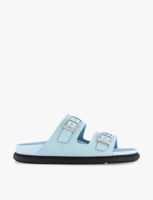 St Barths two-strap leather sandals