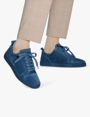 CHRISTIAN LOUBOUTIN: Louis Junior suede low-top trainers