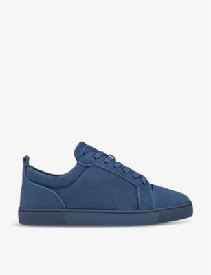 Christian louboutin blue trainers hotsell