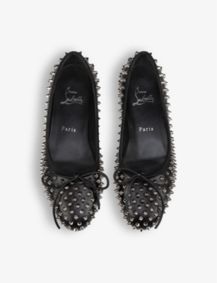 CL Sweetie Jane Spikes Ballerina Pump Nappa Leather Black