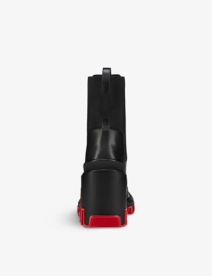 Christian Louboutin Marchacroche Dune Platform Chelsea Boot In Black