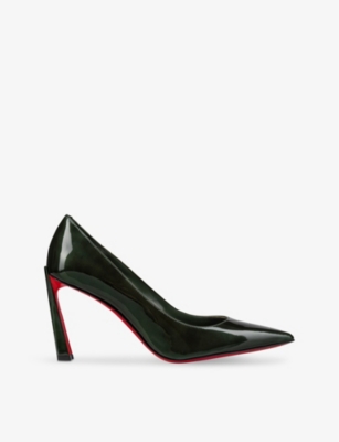 Black louboutin court shoes hot sale