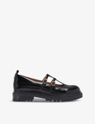 KG KURT GEIGER: Misty patent faux-leather Mary Jane flats
