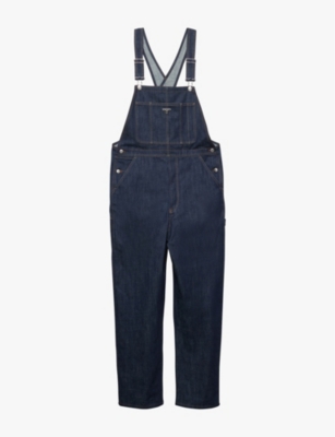 Prada Womens Blue Jumpsuit In Selvedge Denim Dungarees In Blue