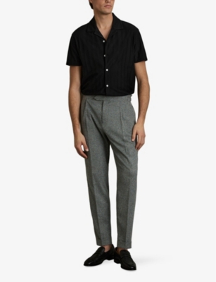 REISS: Sampson Camp-Collar Cotton Shirt