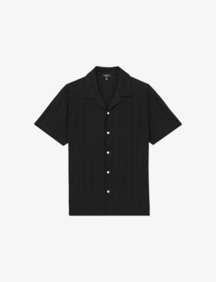 REISS: Sampson Camp-Collar Cotton Shirt