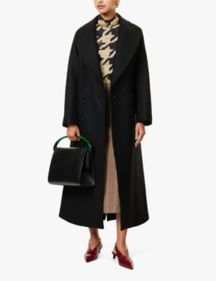 Randia double-breasted wool-blend coat